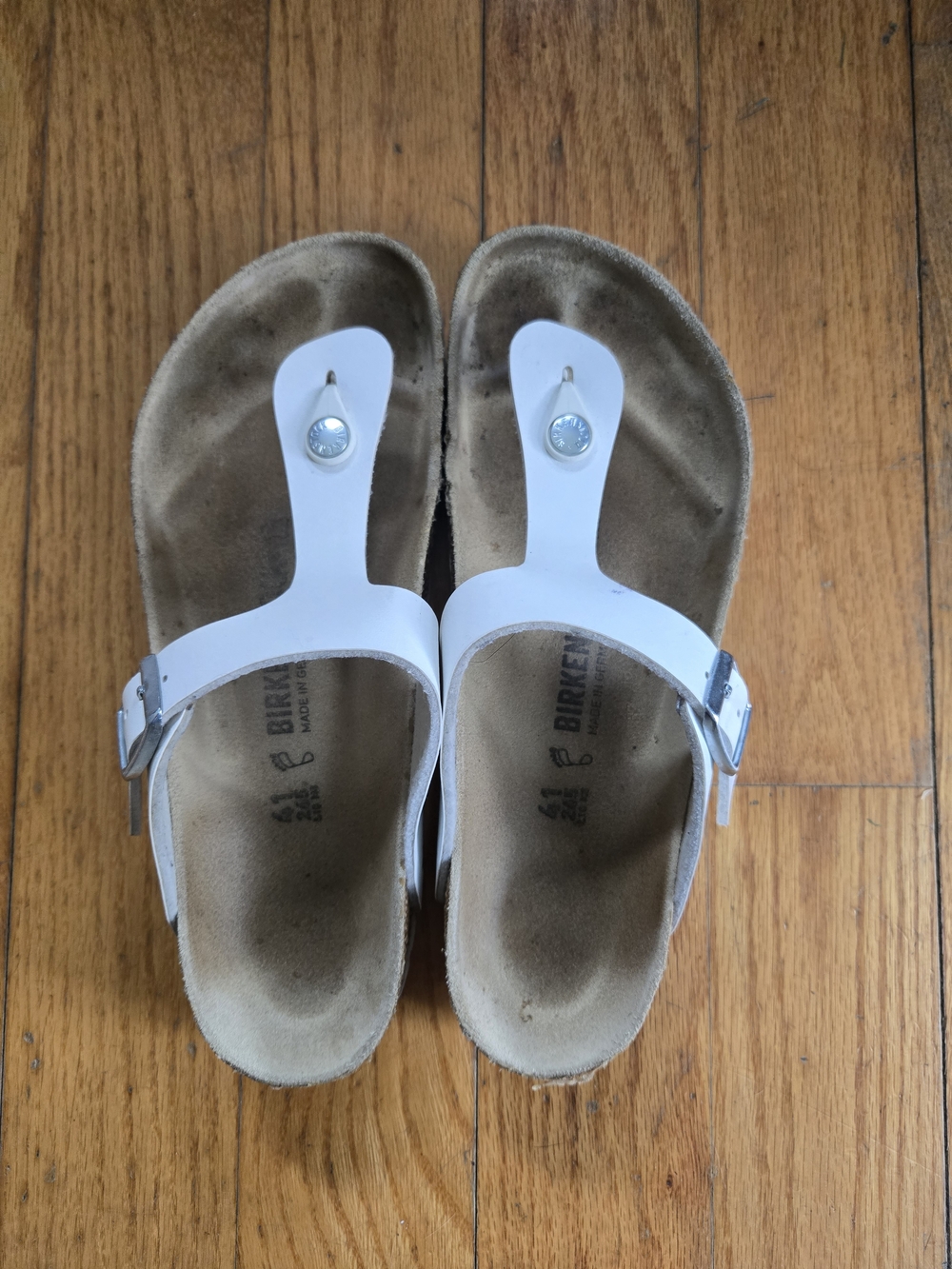 Birkenstock Gizeh White Thong Sandals
